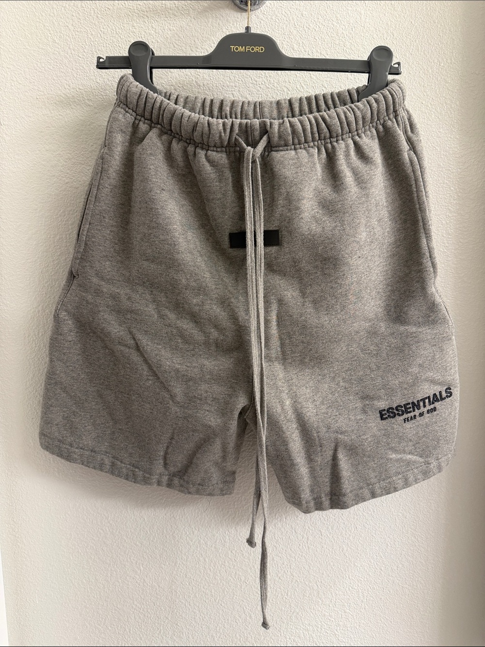 Fear of God Essentials Men's Gray Drawstring Hybrid Shorts